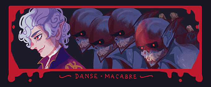 Danse Macabre (Baldur's Gate 3 fanart), 2024.