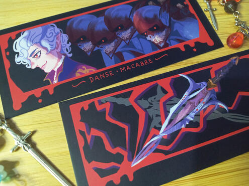two-sided bookmark, 2024 two-sided bookmark, 2024